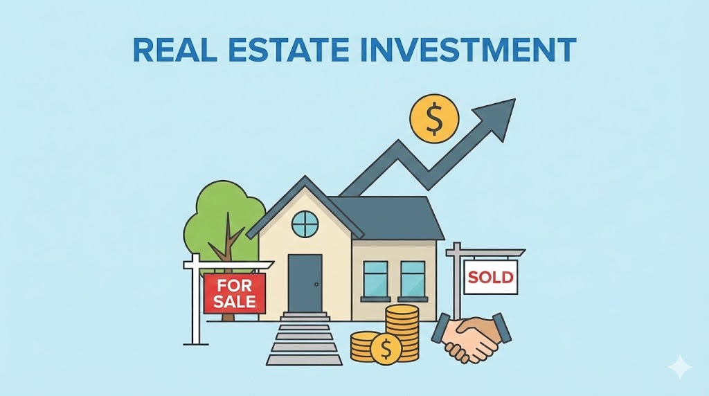 강남 아파트 단지와 문서를 들고 있는 사람 오피스 환경 연출 컷