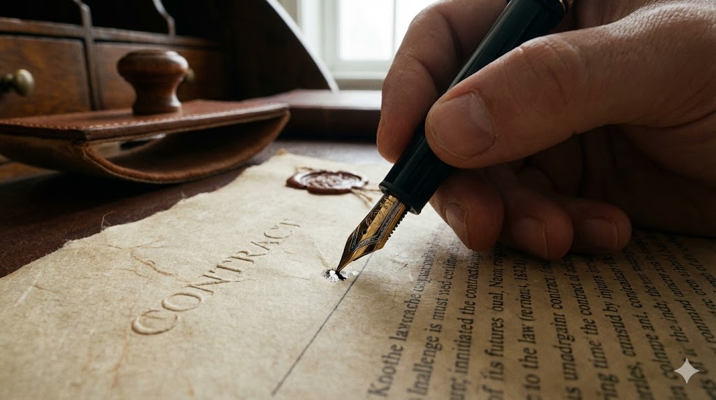 복잡한 세금 서류와 계산기 경제적 자유 상징 이미지